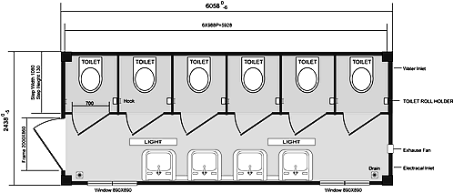 Toilet Unit Floor Plan