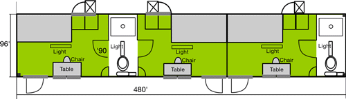 Six Person Housing Floor Plans